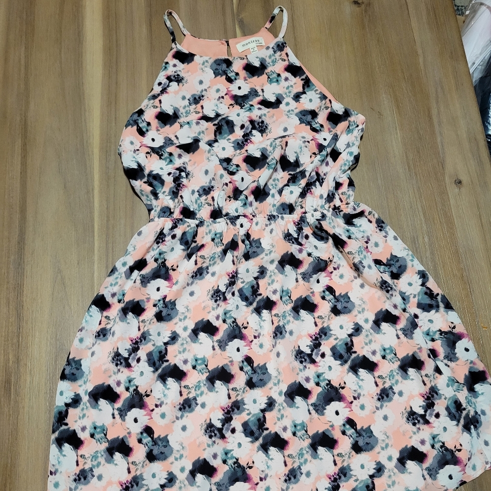 Monteau dress pink and black size large women